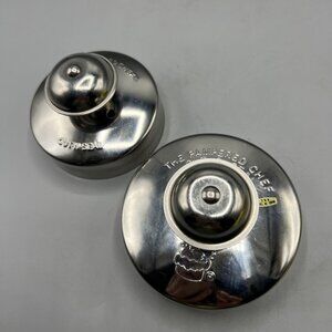 2 Pampered Chef Cut N Seals 3.5" and 4" Sizes Sandwich Pasta Pastry Tool Cutters